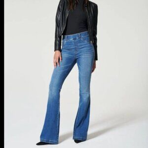 SPANX Blue Bootcut Flare Jeans